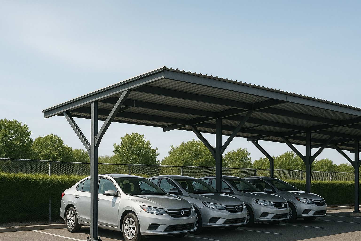 Commercial Parking Shed Design